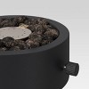 10" Round Metal Outdoor LP Tabletop Fire Pit Black - Threshold™ - 2 of 2