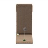 DOMETOUR Indoor Cat Scratching Board for Small to Large Cat Corrugated Board-Covered Cat Scratcher with Bell and Built-in Toy Brown - 2 of 4