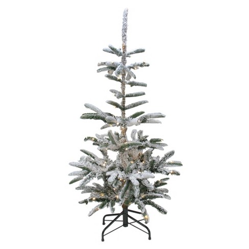 (B15) Unlit Flocked Nordmann Fir Christmas Tree, 7.5