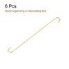 Unique Bargains Carbon Steel Indoor Outdoor Utility Hooks and Hangers 6 Pcs - 3 of 4