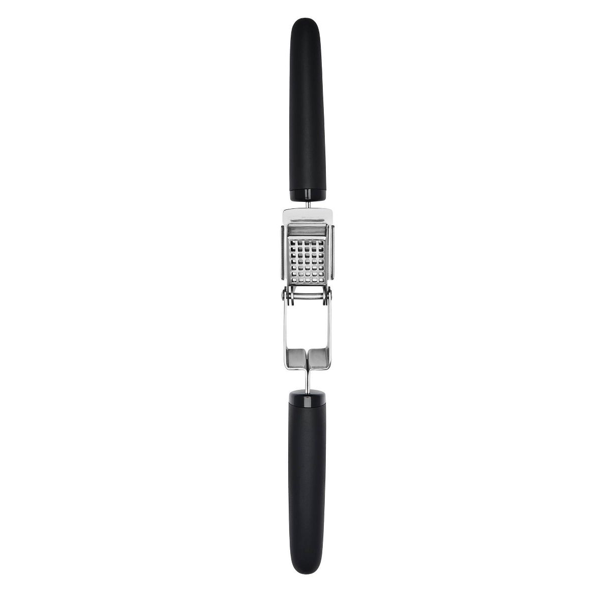 OXO Softworks Garlic Press: Chromed Steel & Plastic, Dishwasher-Safe, Garlic Mincer & Crusher, Black - thumbnail 3