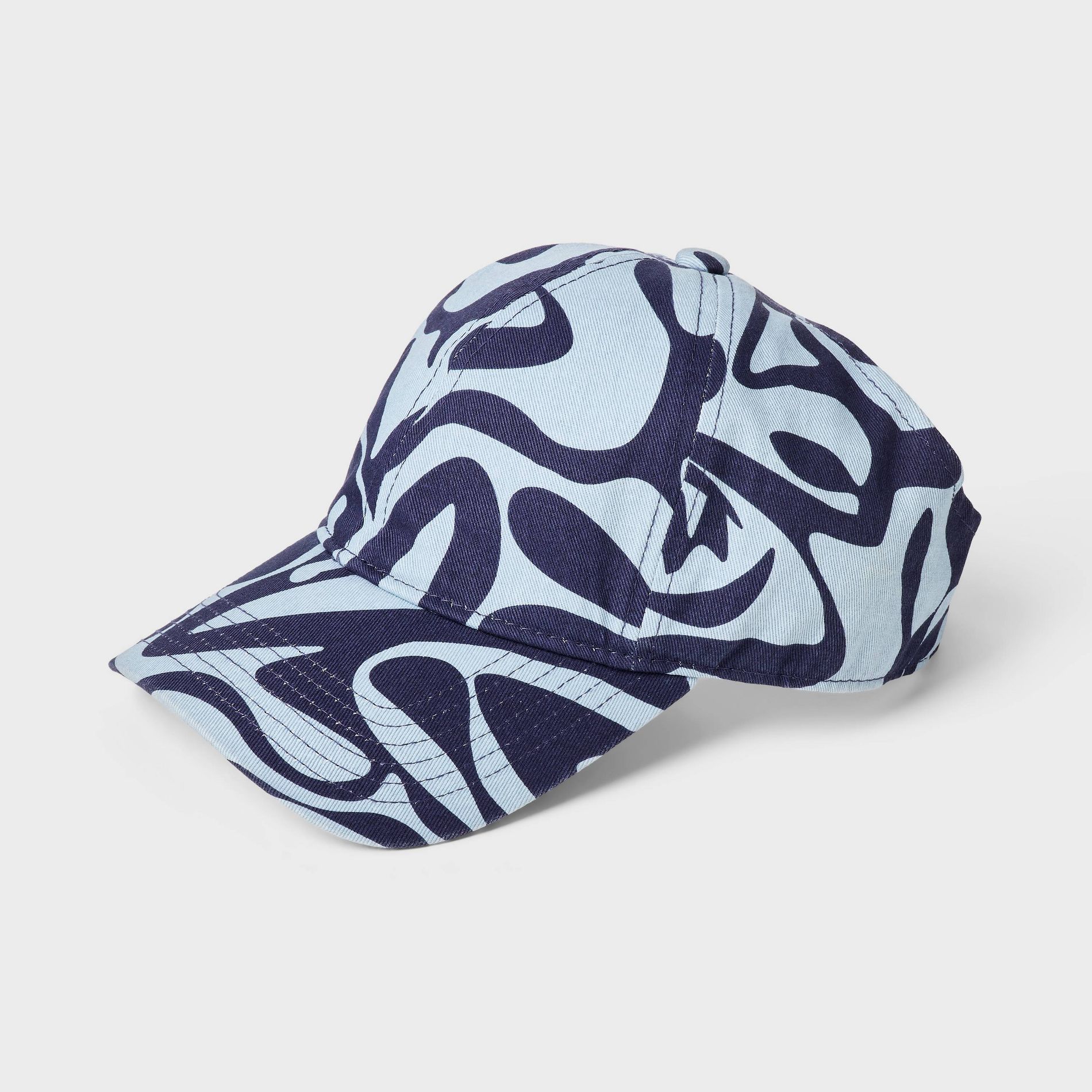 Black History Month Adult Satin-Lined Baseball Hat - Blue