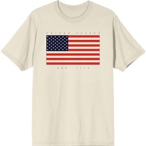 Americana United States Est 1776 Men's Crew Neck Short Sleeve Tee - 1 of 2