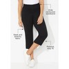 Catherines Women's Plus Size Petite Yoga Capri - image 3 of 4