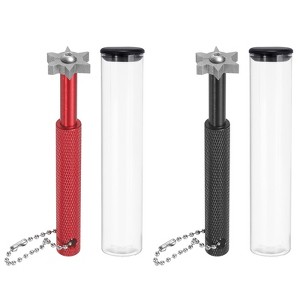 Unique Bargains Portable Alloy Steel Ergonomic Design 6 Heads Golf Club Sharpener Black 2 Pcs - 1 of 4