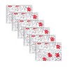 C&F Home Poinsettia Printed Embroidered Placemats Set of 6, 14" x 20" - 2 of 4