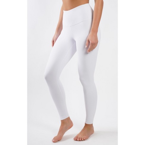 Yogalicious - Women's High Waist Side Pocket 7/8 Ankle Legging - White -  Small : Target