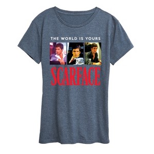 Women's - Scarface - The World Is Yours- Women's Short Sleeve Graphic T-Shirt Short Sleeve Graphic T-Shirt - 1 of 4
