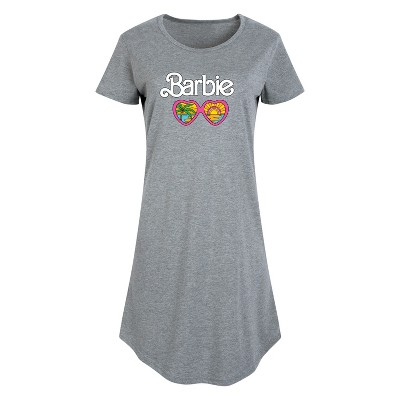 Women's - Barbie - Seeing Sunsets & Palm Trees Through Sunglasses Graphic T-shirt Dress