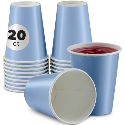 SparkSettings Disposable Paper Cups 9oz, 20 Pack