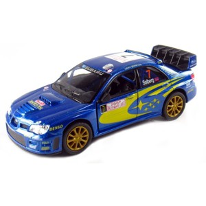 KiNSMART 2007 Subaru Impreza WRC Racing Edition 5 Inch 1:36 Scale Die Cast Metal Model Toy Race Car - 1 of 2