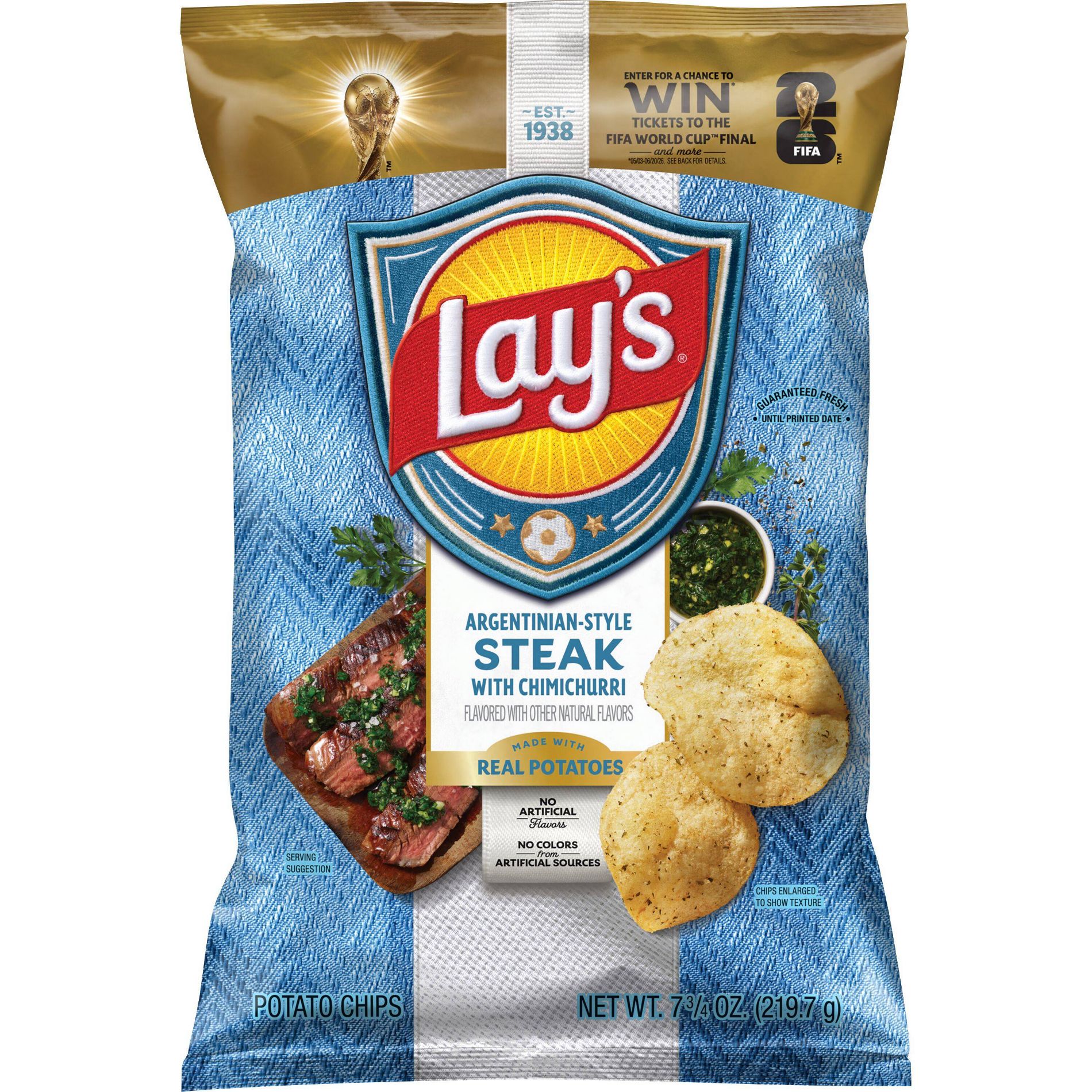 Lay's Argentinian-Style Asado Potato Chips - 7.75oz