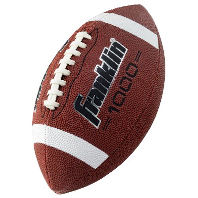 : Franklin Sports 1000 Junior Football - Kids Junior Size Youth  Football - Durable Outdoor Football - Synthetic Leather - Extra Grip -  Black/Gold - Air Pump Included : Everything Else