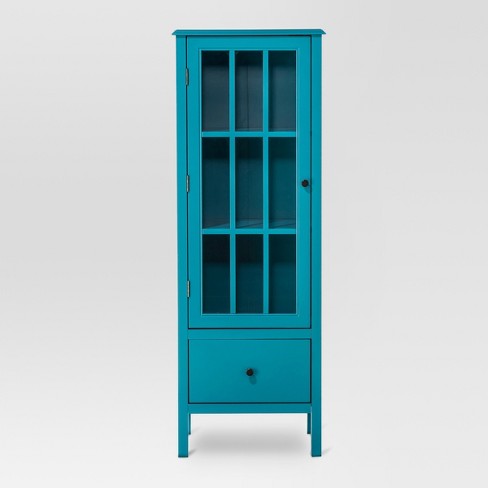 Windham 56 Narrow Library Cabinet With Door Drawer Threshold