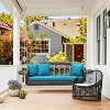 EROMMY Patio Hanging Swing Bench Chair with Cushions - 2 of 4