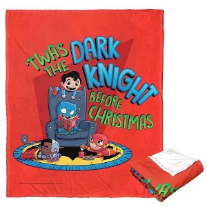Warner Bros. Justice League Dark Knight Before Christmas Silk Touch Throw Blanket 50x60 Inches - 1 of 4