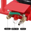 Air Jack,3 Ton/6600lbs Triple Bag Car Jack with Portable Short Round Handle, Fast Lifting Pneumatic Car Repair to 15.75 Inch, Red Floor Jack - 3 of 4
