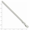 Black Bow Jewelry 4mm, Sterling Silver Round Solid Spiga Chain Necklace - 4 of 4