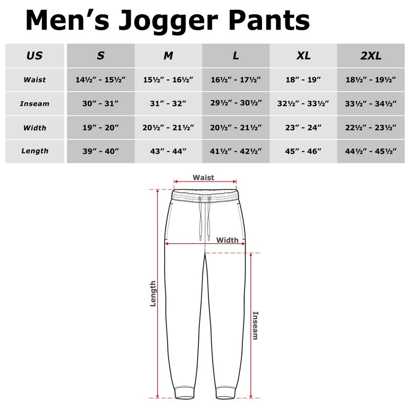 Men's MTV Black and White Check Logo Jogger Sweatpants, 3 of 4