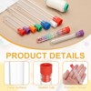 Unique Bargains Plastic Portable Craft Knitting Sewing Needle Storage Holders 16 Pcs - 3 of 4