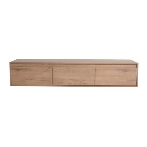 ChicFurnit Bathroom Vanities 60 Inch Floating Vanity with Soft Close Drawer for Bathroom, Brown, 58.69"*17.94"*11" - 1 of 4