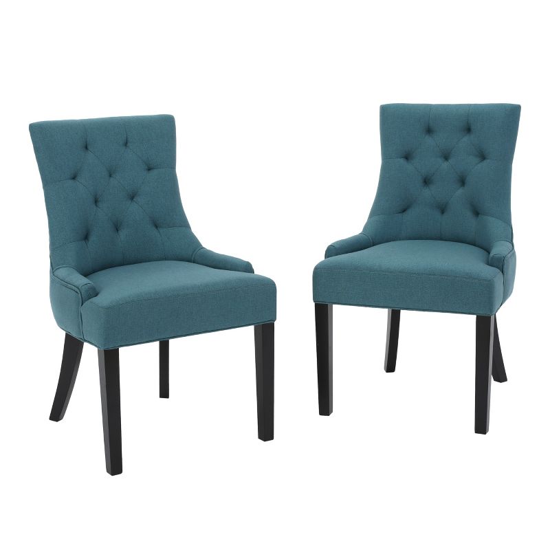 Set of 2 Hayden Tufted Dining Chairs - Christopher Knight Home, 1 of 11