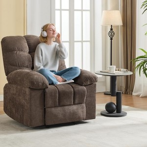21.4in Wide Recliner Chair,Massage & Heat Recliner Chair for Adults,Home Theater Seating with Lumbar Support - 1 of 4