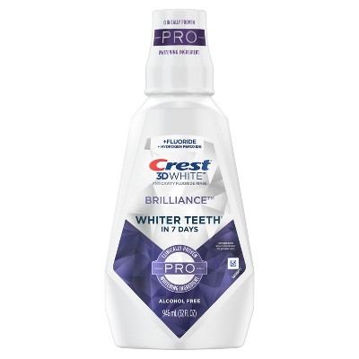 Crest 3D White Brilliance Pro Mouthwash, 946 mL