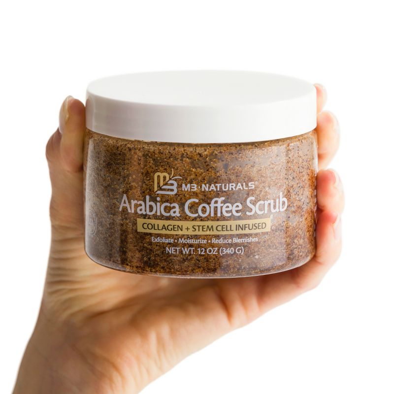 Arabica Coffee Body Scrub, Exfoliating Body Scrub, Himalayan Salt Scrub, M3 Naturals, 12oz, 4 of 9