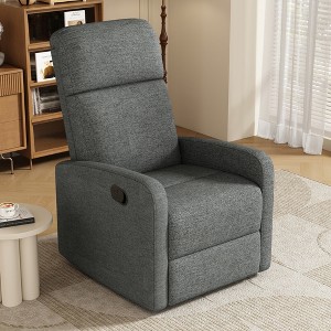 Modern Manual Recliner Chair with Adjustable Backrest, 3 Recline Positions, Living Room Home Theater - 1 of 4