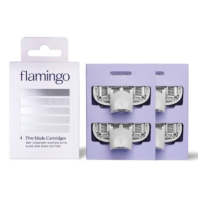Flamingo Women's Razor Blade Refills - 5-blade Refill Cartridges - 4ct