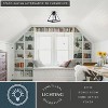 VAXCEL Tremont 12.5-in W Crystal Black Urban Loft Semi Flush Mount Ceiling Light - 3 of 4