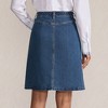 Lands' End Women's Soft Denim Mid Rise Button Through Mini Skirt - 2 of 4