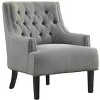CAVINAS Polyester Accent Chair with Tufted Backrest and Wood Legs,Modern Upholstered Living Room Chairs,Reading Chairs for Living Room - 2 of 4