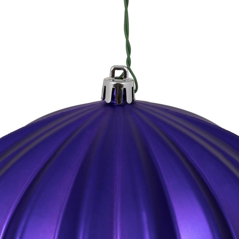 3ct Vickerman 5.7&#34; Matte Onion Ornament, UV Coated Ornament Set Purple, 2 of 7