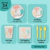 Sparkle and Bash 168-Piece Hot Air Balloon Party Decorations for Baby Shower, Birthday Party, Paper Plates, Plastic Cutlery, Cups, and Napkins, Serves - 3 of 4