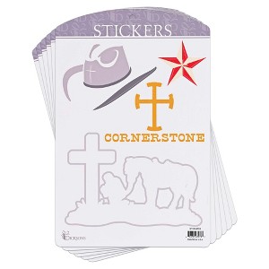 Dicksons Adhesive Sticker Decal for Journaling, Scrapbooking, and Accessory Personalization 3.75 x 4.75 Vinyl Watercolor Floral Collection - PACK of 6 - 1 of 1