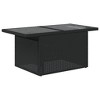 vidaXL 6 Piece Garden Sofa Set with Cushions Poly Rattan - Black without storage - 3 of 4
