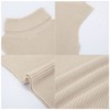 Women's Mock Turtle Neck Sweater Vest Sleeveless Knit Pullover Tank Tops Casual Trendy Slim Fitted Tops - 4 of 4