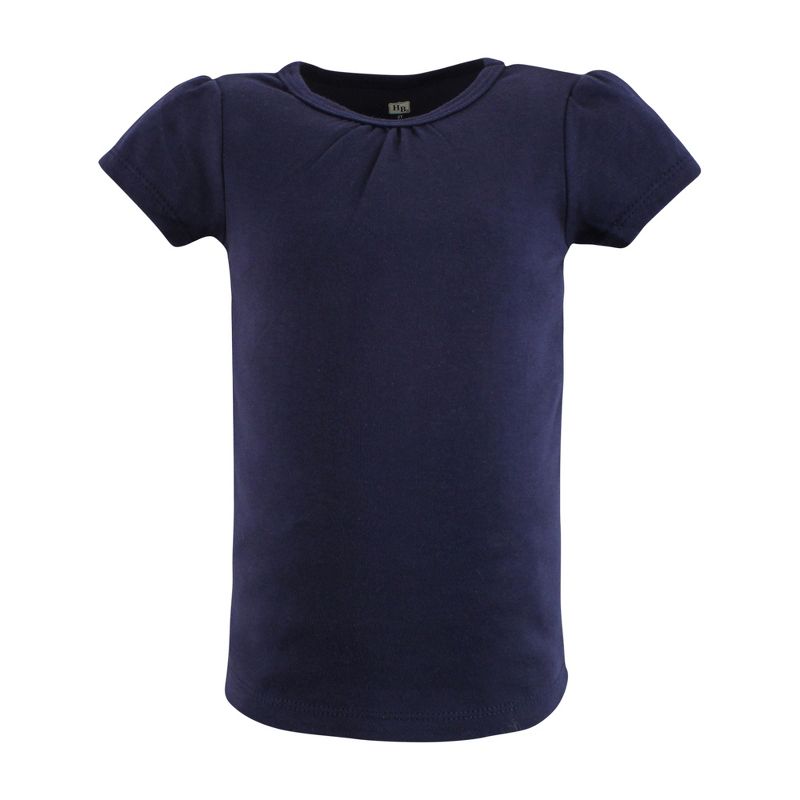 Hudson Baby Girl Short Sleeve T-Shirts, Blush Navy Floral, 4 of 8