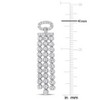 EVERLY JEWELRY | Sterling Silver 3 1/2 CT TGW Created White Sapphire Drop Earrings - 3 of 4