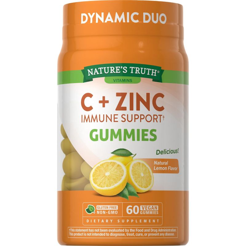 Nature's Truth Vitamin C with Zinc | 60 Gummies, 1 of 5