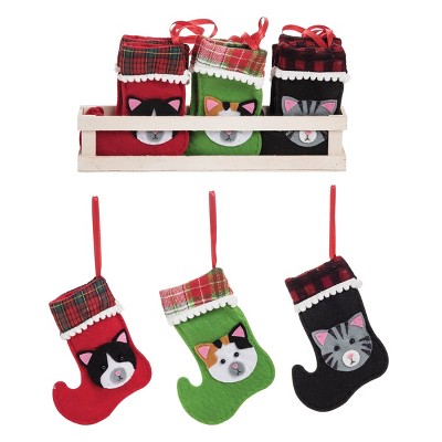 Gallerie II Kitty Mini Stocking Ornament, A/24