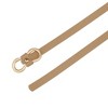 INSPIRE CHIC Women's Skinny Extra 8-Shaped Golden Buckle Holeless Waist Belts - 3 of 4