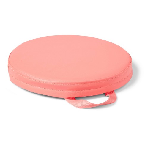 Pink circle cushion best sale