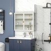 Bella Depot 27.56"W Modern Two-door Wall Cabinet with Glass Doors Featuring Three-tier Storage for Entryway Living Room Dining Room - 2 of 4
