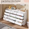 12 Drawer Dressers for Bedroom, Chest of Drawers with Deep Drawers, Large Double Dresser for Closet with Wide Top, Horizontal Wooden Dresser - 4 of 4