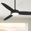 54" Minka Aire Modern Indoor Outdoor Ceiling Fan with LED Light Remote Control Coal Opal Glass Wet Rated for Patio Exterior Porch - 2 of 4