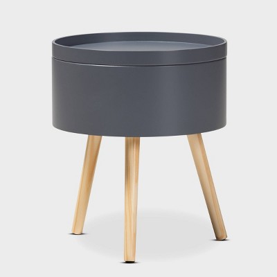 Jessen Wood Nightstand with Removable Top - Baxton Studio