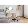 DOMETOUR Home Office Chair, Velvet Fabric Swivel Flower Shape Computer Desk Chair for Home Office or Bedroom - 2 of 4